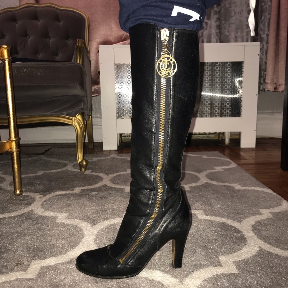Juicy Couture tall leather boots 7.5